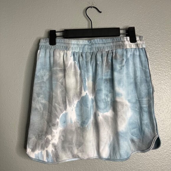 NWT Calme Johnny Was‎  Commuter Short Skirt Rain Blue Tie Dye Athletic XS - Picture 8 of 10